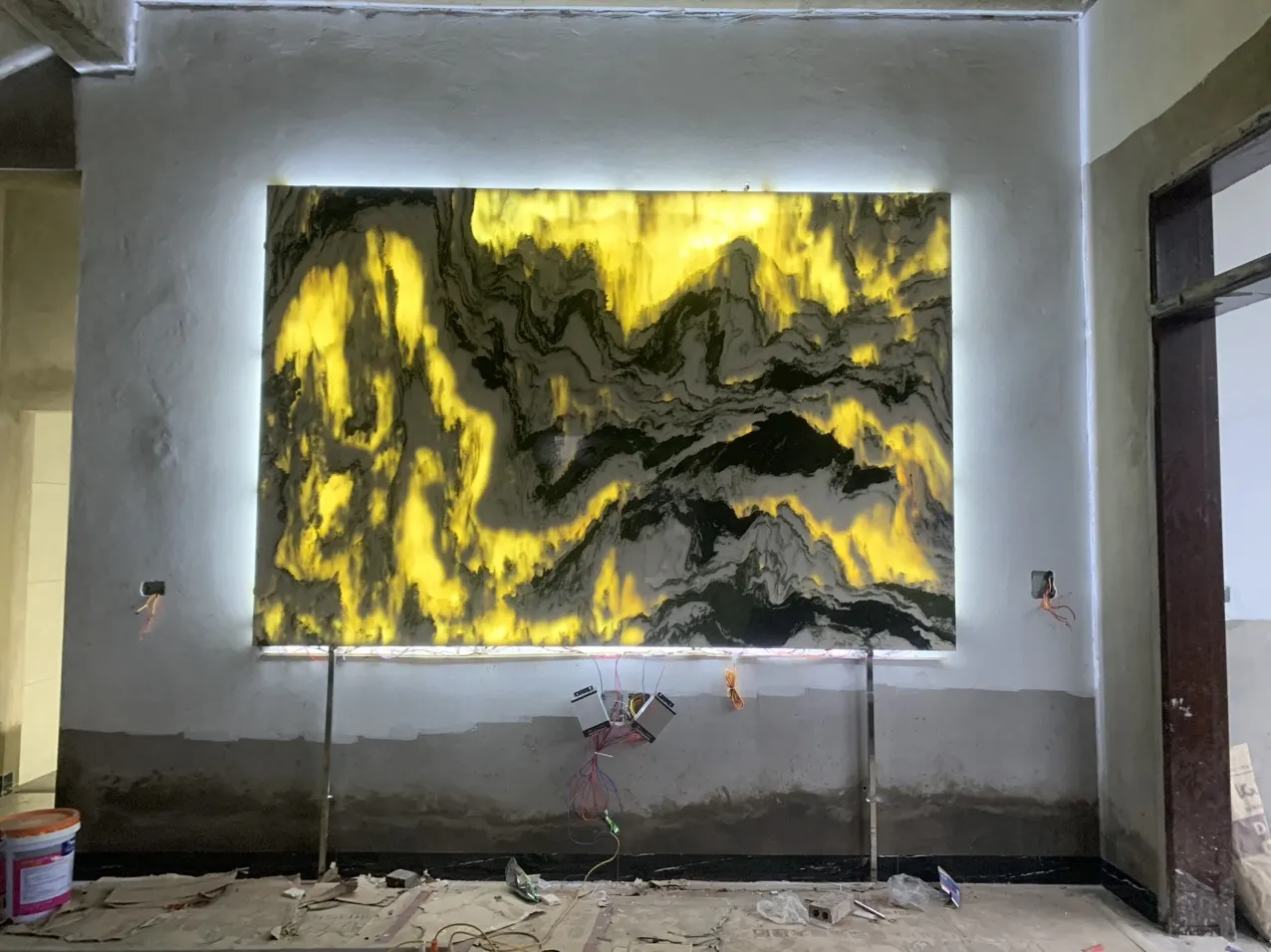 Thi công lắp đặt tranh đá Sơn thủy